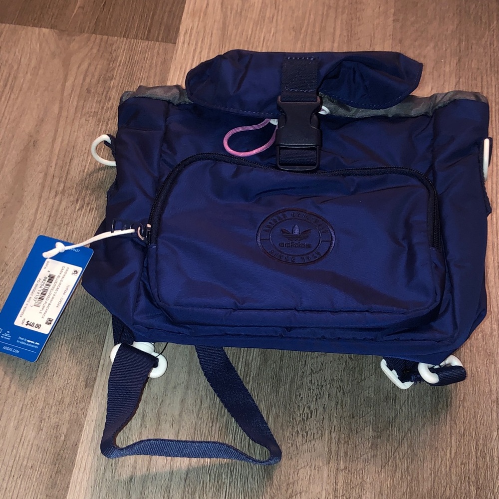 Adidas Originals Micro 3.0 Mini Backpack Color Dark Blue Preloved Purple OS NWT